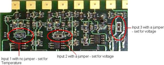 9220 Analog Input Board - Jumpers